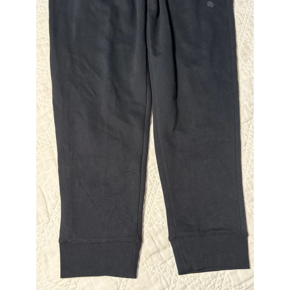 Polo Ralph Lauren Mens Double Knit Joggers Black Red Pony Zip Pockets XL